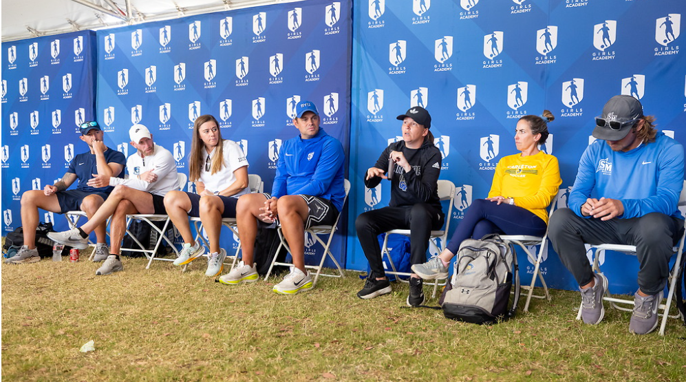 College coaches panel at the Girls Academy Showcase
